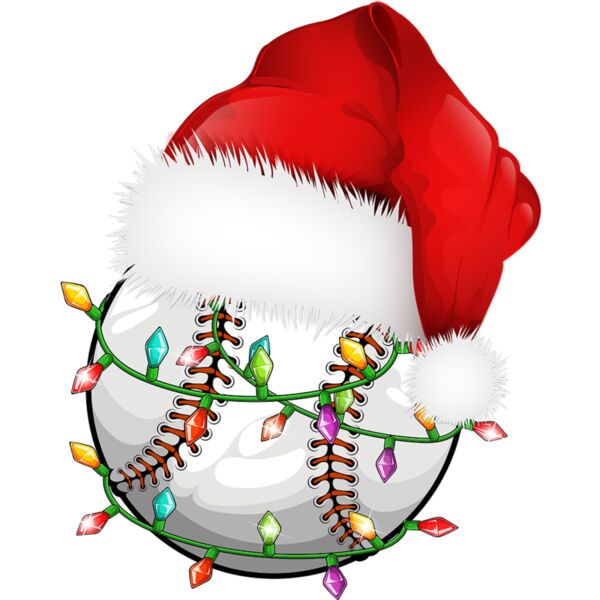 Christmas Baseball Ball Santa Hat Thumbnail