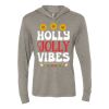 Unisex Triblend Hooded Long Sleeve Pullover T-Shirt Thumbnail