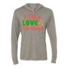 Unisex Triblend Hooded Long Sleeve Pullover T-Shirt Thumbnail